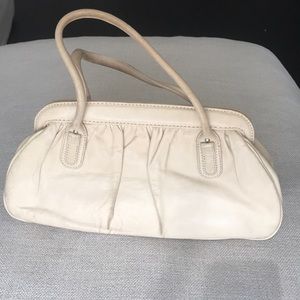 Banana Republic ivory leather purse